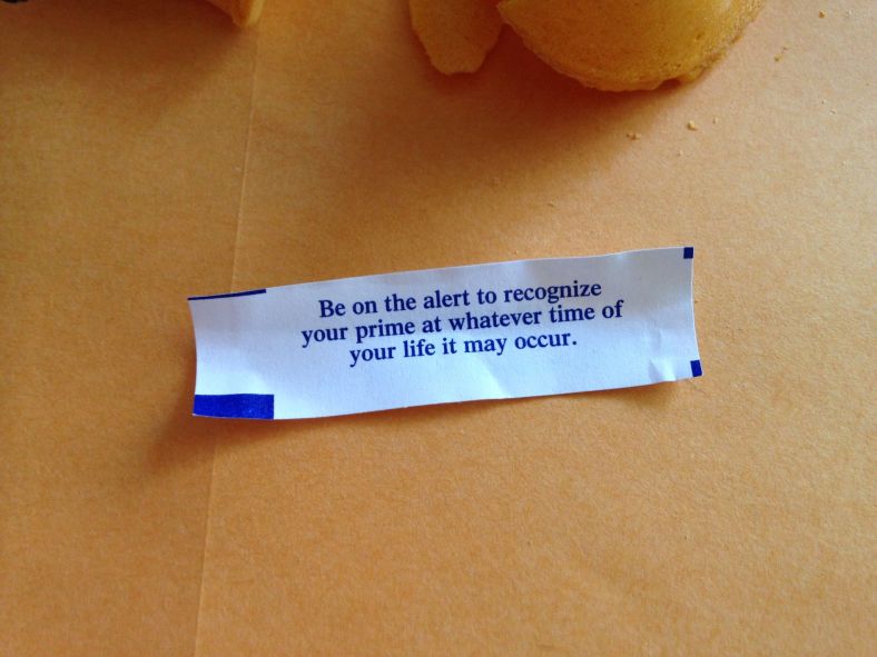 "It's something unpredictable, but in the end is right. . . I hope you had the prime of your life."